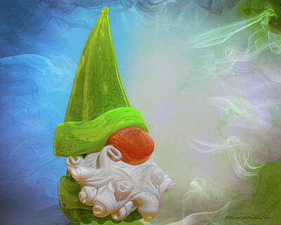 Fantasy Royalty Free Images - Gnome Magic Royalty-Free Image by LeeAnn McLaneGoetz McLaneGoetzStudioLLCcom