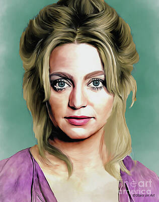 Royalty-Free and Rights-Managed Images - Goldie Hawn illustration by Stars on Art