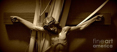 Frank J Casella Royalty-Free and Rights-Managed Images - Good Friday - Sepia  by Frank J Casella