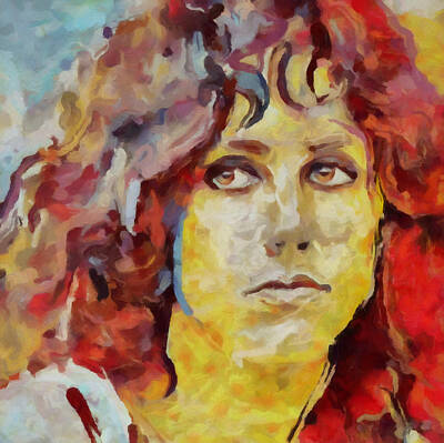 Music Rights Managed Images - Grace Slick Art Royalty-Free Image by Dan Sproul