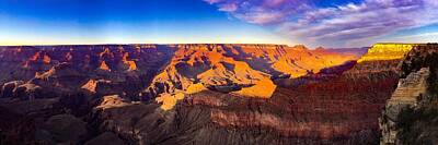 Fromage - Grand Canyon Sunset Panorama by Gene Graff