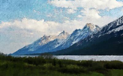 Aloha For Days - Grand Teton National Park Spring Painting by Dan Sproul