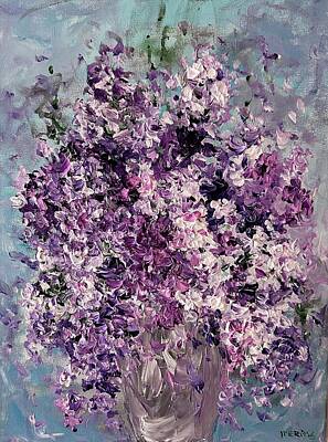 Florals Royalty Free Images - Grandmothers Lilacs  Royalty-Free Image by Joanna Deritis