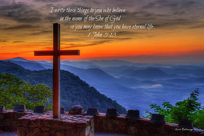 Back To School For Guys - Greenville SC The Magnificent Cross Sunrise 1 John 5 13 Pretty Place Chapel Bible Art by Reid Callaway