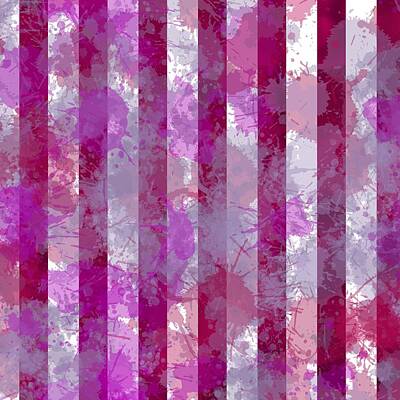 Whimsical Flowers Royalty Free Images - Grunge White And Violet Stripes Royalty-Free Image by Alberto RuiZ