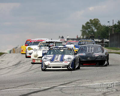 Design Turnpike Books Rights Managed Images - Porsche 911 GT2 Race Start Royalty-Free Image by Pete Klinger