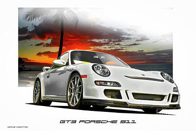 Joe Hamilton Nfl Football Wood Art Rights Managed Images - GT3 Porsche 911 Royalty-Free Image by Dave Koontz