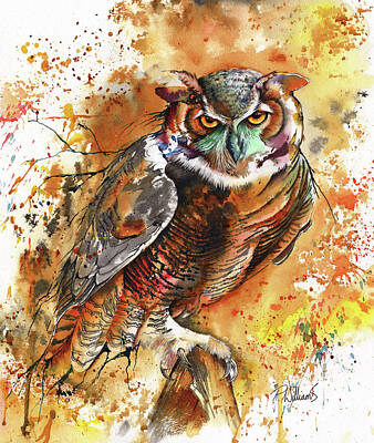 Animals Paintings - Guardian by Peter Williams