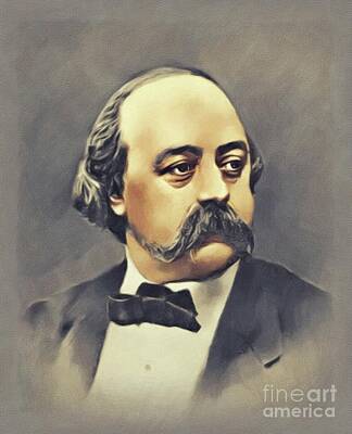 Womens Empowerment Rights Managed Images - Gustave Flaubert, Literary Legend Royalty-Free Image by Esoterica Art Agency