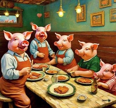 Bob Dylan - Ham For Dinner  by James Eye