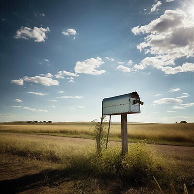 Still Life Digital Art - Hand Built Country Mailbox by YoPedro