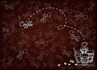 Af Vogue Royalty Free Images - Hand Drawn Background of Chinese Coffee and Tea Royalty-Free Image by Iam Nee