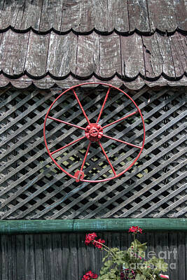 Gustav Klimt - Hand winch wheel of a roofed well by Bratislav Braca Stefanovic
