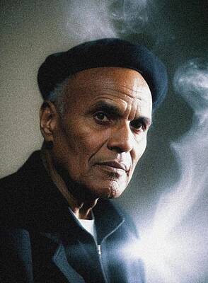 Celebrities Royalty Free Images - Harry Belafonte, Music Star Royalty-Free Image by Esoterica Art Agency