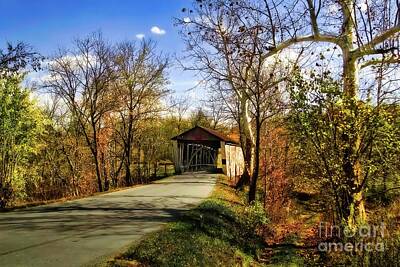 Aromatherapy Oils - Harshaville  Covered Bridge Photograph Version 1 Adams County Ohio. by Robert Gardner