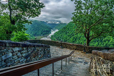 New Yorker Magazine Covers Rights Managed Images - Hawks Nest State Park New River Royalty-Free Image by Thomas R Fletcher
