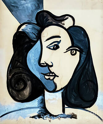 Catch Of The Day - Head of a Woman by Pablo Picasso 1945 by Pablo Picasso