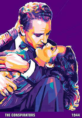 Royalty-Free and Rights-Managed Images - Hedy Lamarr and Paul Henreid by Stars on Art