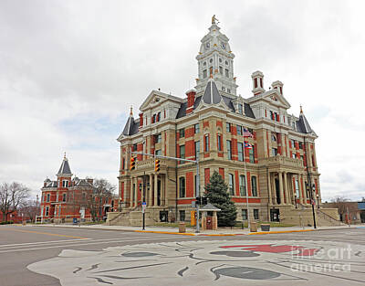 European Photography - Henry County Courthouse Napoleon Ohio 3532 by Jack Schultz