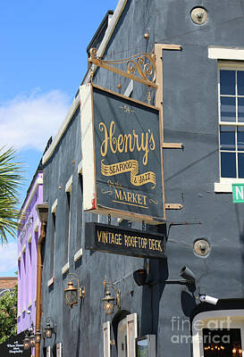 Jazz Royalty-Free and Rights-Managed Images - Henrys Seafood and Jazz in Charleston SC 8921 by Jack Schultz