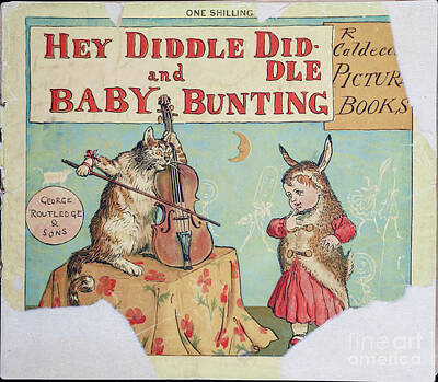Music Drawings - Hey diddle diddle and Baby bunting l1 by Historic illustrations
