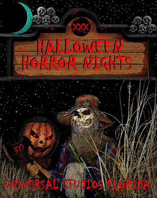 New Years - HHN 30 Friends in the field poster art A by David Lee Thompson