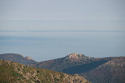 From The Kitchen - Hill top village of SantAntonino in Corsica by Jon Ingall
