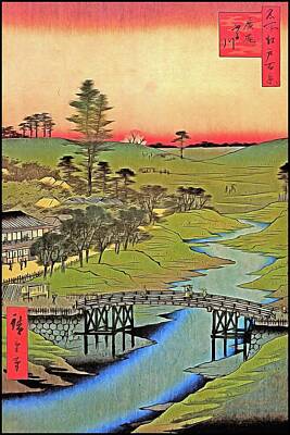 Studio Grafika Science - Hiroshige Furukawa River Hiroo Japanese Art by John Shepherd
