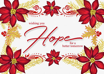 Stocktrek Images - Hope for a Better Tomorrow Holiday Poinsettia by Doreen Erhardt