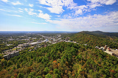 Solar System Posters - Hot Springs Arkansas Tower View by Judy Vincent