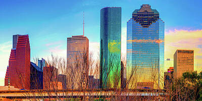 Royalty-Free and Rights-Managed Images - Houston Texas Cityscape and Skyline Panorama by Gregory Ballos
