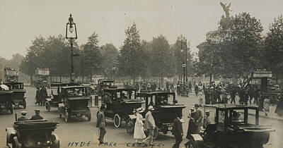 Wine Down Rights Managed Images - Hyde Park Corner 1919 by Herbert Green Royalty-Free Image by Arpina Shop