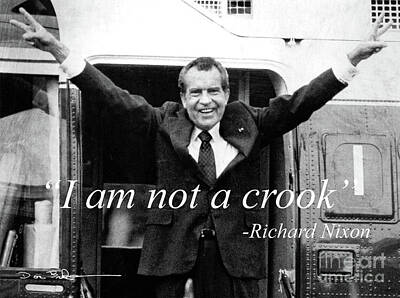 Western Buffalo Royalty Free Images - I am Not a Crook - Richard Nixon Royalty-Free Image by Doc Braham