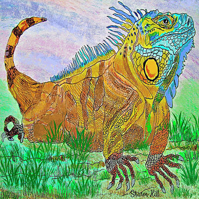 Reptiles Mixed Media - Ibby by Boomer Hill