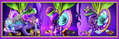 Surrealism Digital Art Royalty Free Images - Ice Cream Party Royalty-Free Image by Constance Lowery