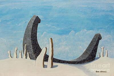 Surrealism Paintings - Icehenge by Dan O