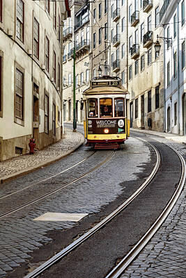 Graduation Sayings - Iconic Tram Scene in Lisbon Street by Haroon Ahmad