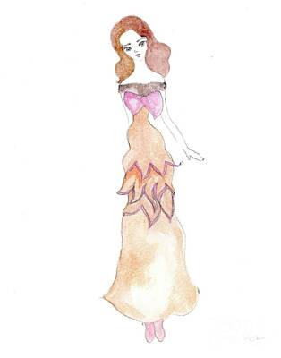 David Bowie - Illustration of a Native American Inspired Dress by C Pak