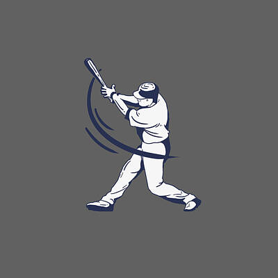 Baseball Digital Art - Image Of Line Baseball Players_4167014 by Celestial Images