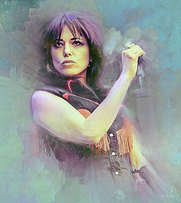 Musician Mixed Media Rights Managed Images - Imelda May Royalty-Free Image by Mal Bray