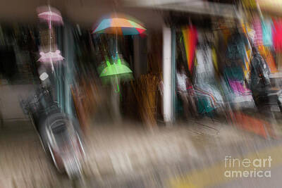 Impressionism Photos - Impressionism- Busy Market by Kiran Joshi