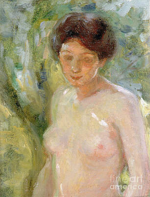 City Scenes Royalty-Free and Rights-Managed Images - In Sunlight - Female Nude - Alice Pike Barney by Sad Hill - Bizarre Los Angeles Archive