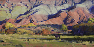 Mountain Paintings - In the Shadows by Steve Henderson