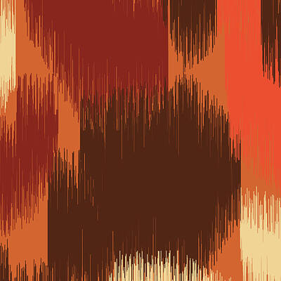 Royalty-Free and Rights-Managed Images - Indian Ikat Pattern - 014 by Studio Grafiikka