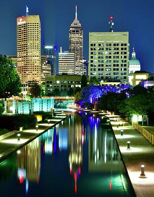 Lake Life - Indy Canal Nightscape by Frozen in Time Fine Art Photography