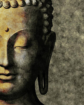 Mixed Media - Inner Peace 01 - Buddha by Studio Grafiikka