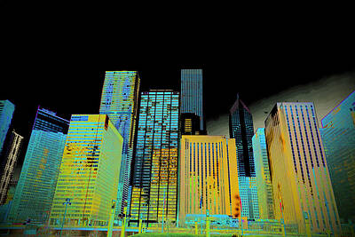 Abstract Skyline Photo Rights Managed Images - Inside the City Abstract Chicago Royalty-Free Image by Tim G Ross