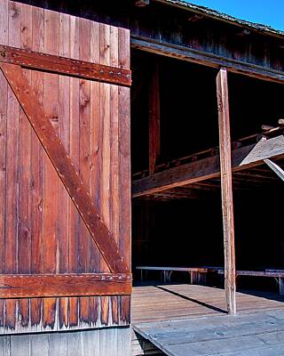 Jerry Sodorff Royalty-Free and Rights-Managed Images - Into Manson Barn by Jerry Sodorff