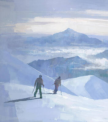 Mountain Paintings - Into the Valley by Steve Mitchell