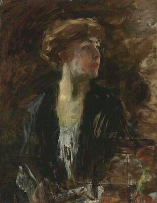 War Nursing Posters - Irving Ramsay Wiles 1861 1948 Portrait of a Young Woman by Artistic Rifki